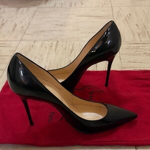 Christian Louboutin Glossy Black Heels size 6.5
